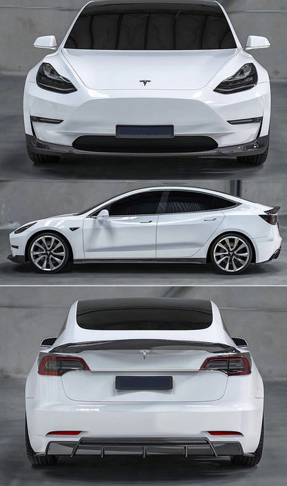 Tesla Model 3 2018-2022 Side Skirt Carbon Fiber